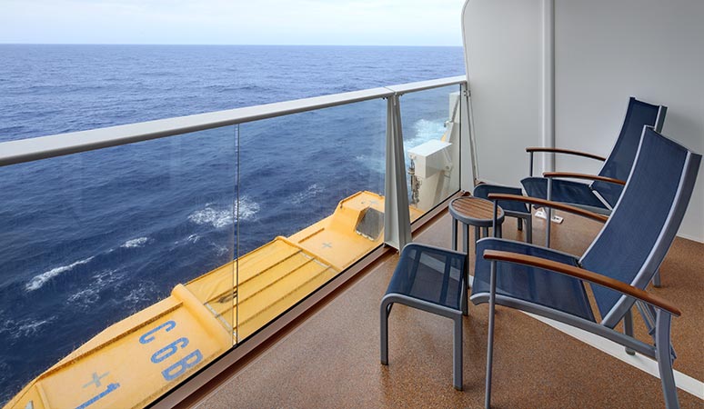 cruise ship balcony obstructed view